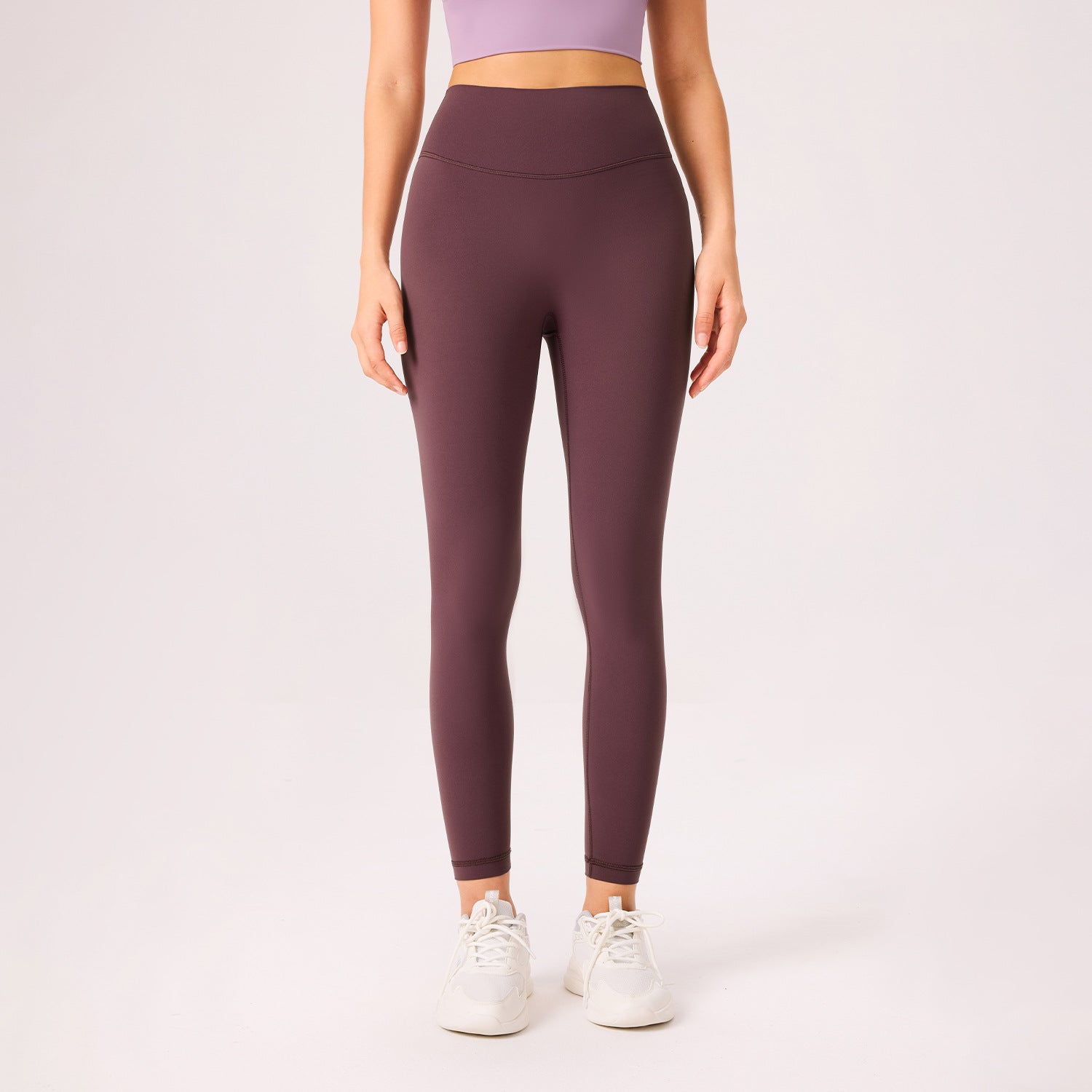 New double 6 lycra sweatpants, high-waisted hip lift yoga pants, cloud-feeling seamless leggings, high elasticity, leg length yoga