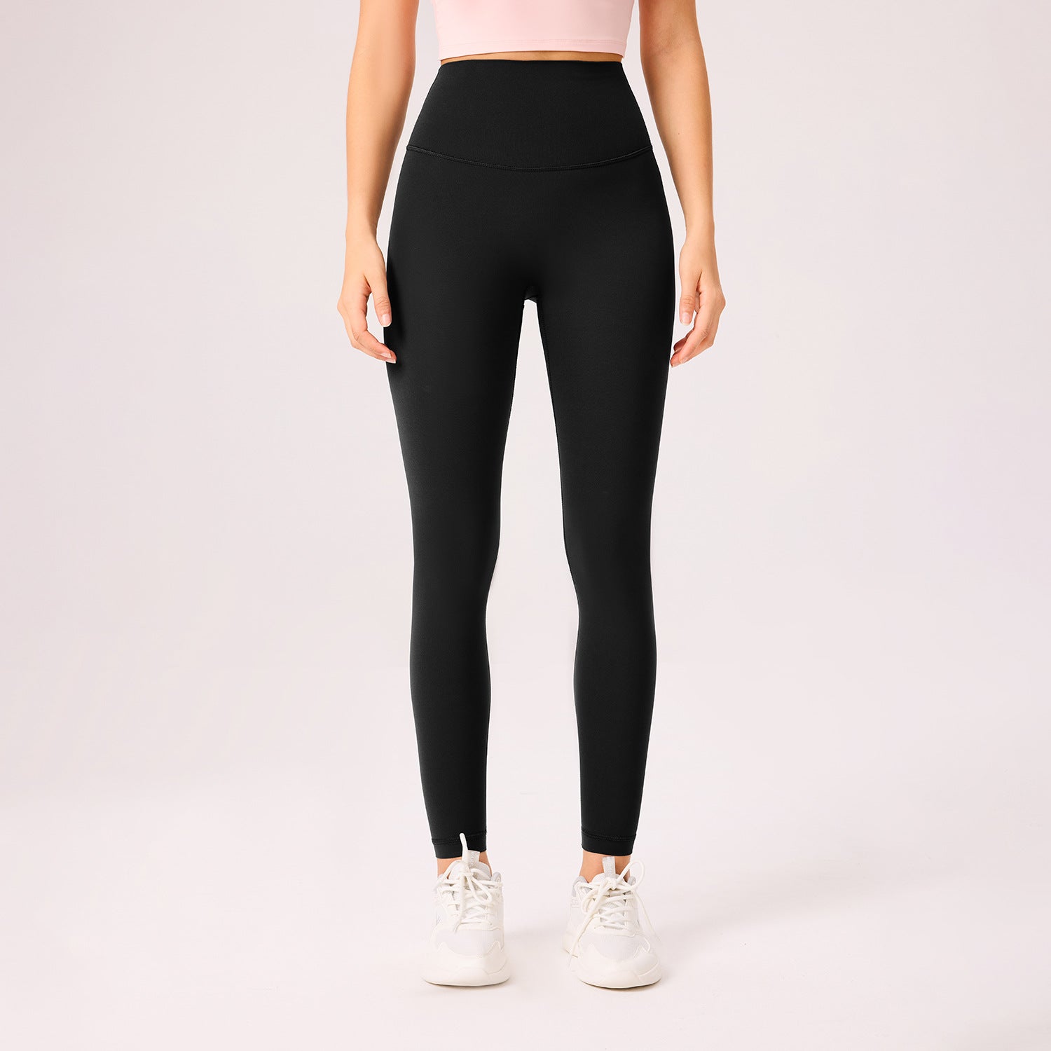 New double 6 lycra sweatpants, high-waisted hip lift yoga pants, cloud-feeling seamless leggings, high elasticity, leg length yoga