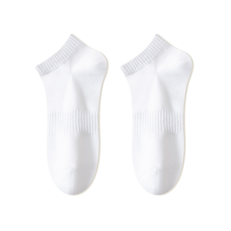 Sports socks men's stockings spring and summer sweat-absorbing and breathable medium tube socks towel bottom stockings sports basketball white socks tide wholesale