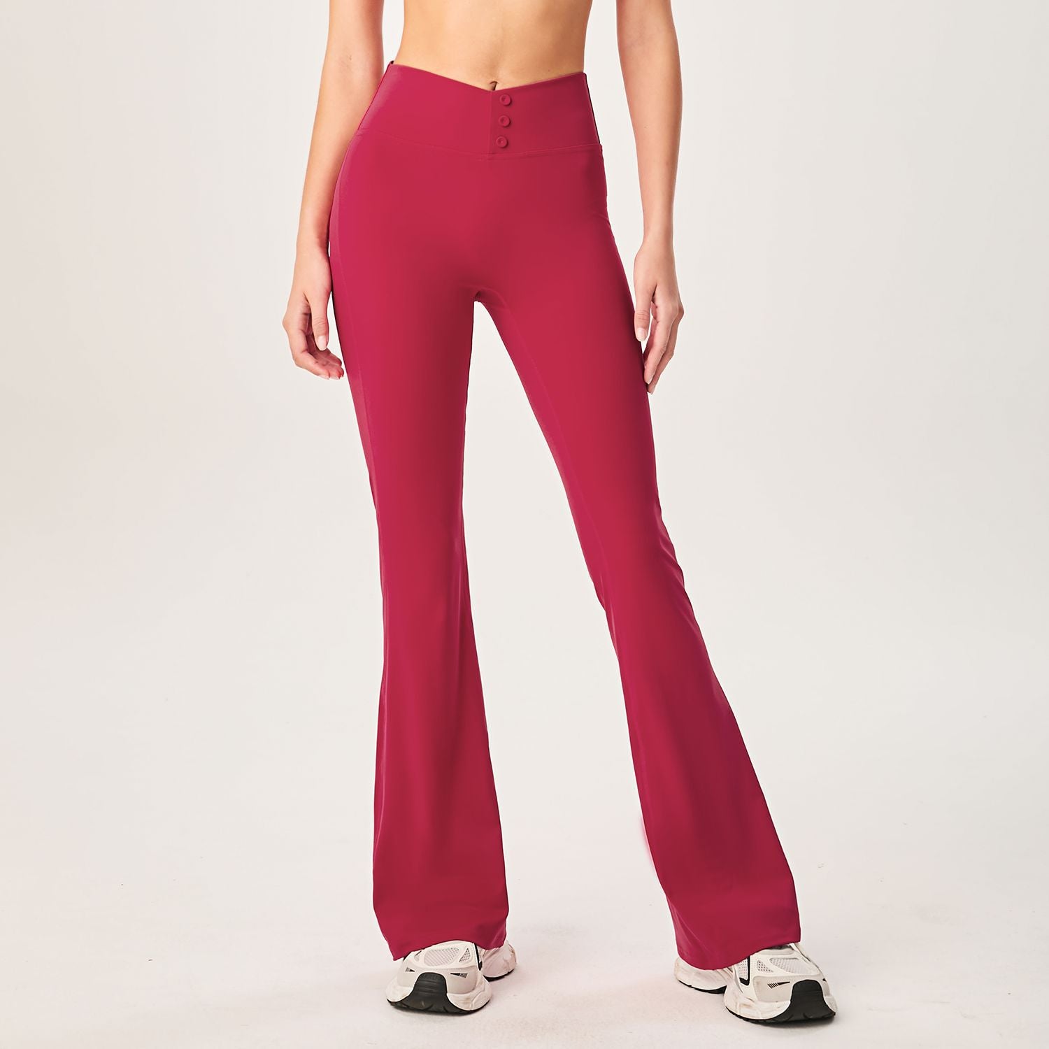 New American trumpet yoga pants high waist hip lift thin sports wide leg pants tight casual high elastic fitness trousers