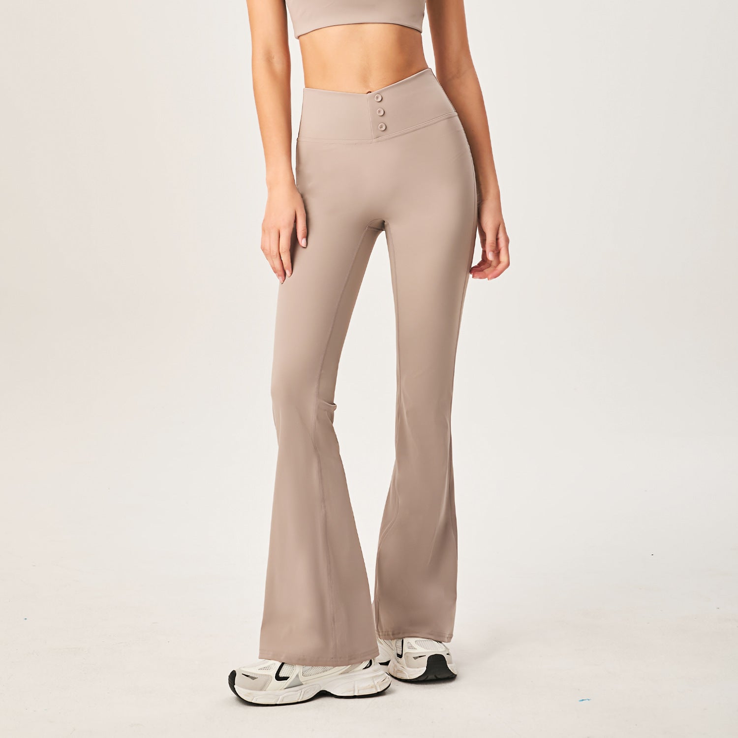 New American trumpet yoga pants high waist hip lift thin sports wide leg pants tight casual high elastic fitness trousers