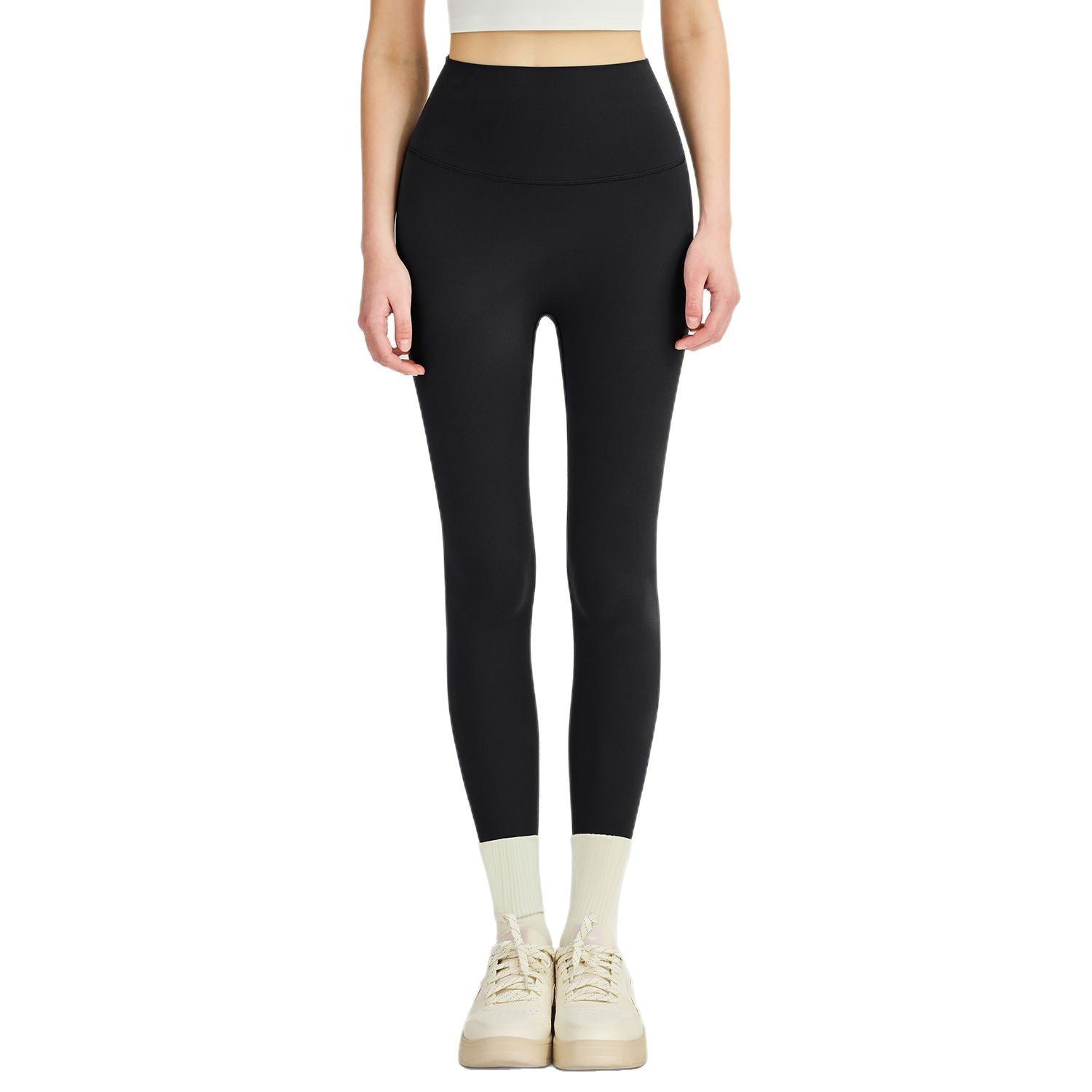 New double 6 lycra sweatpants, high-waisted hip lift yoga pants, cloud-feeling seamless leggings, high elasticity, leg length yoga