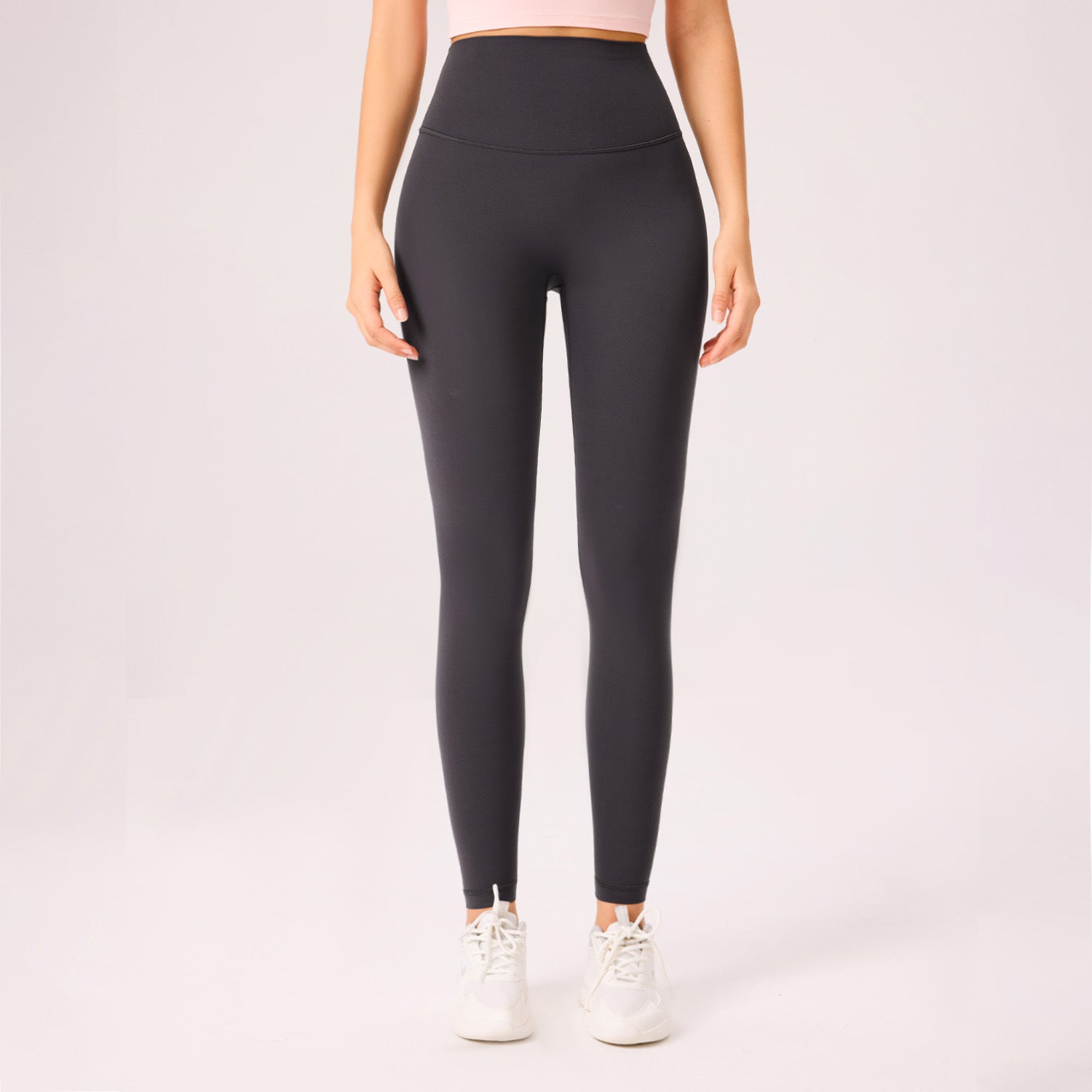 New double 6 lycra sweatpants, high-waisted hip lift yoga pants, cloud-feeling seamless leggings, high elasticity, leg length yoga