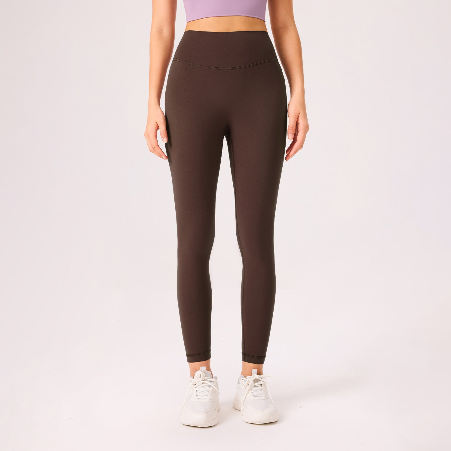 New double 6 lycra sweatpants, high-waisted hip lift yoga pants, cloud-feeling seamless leggings, high elasticity, leg length yoga
