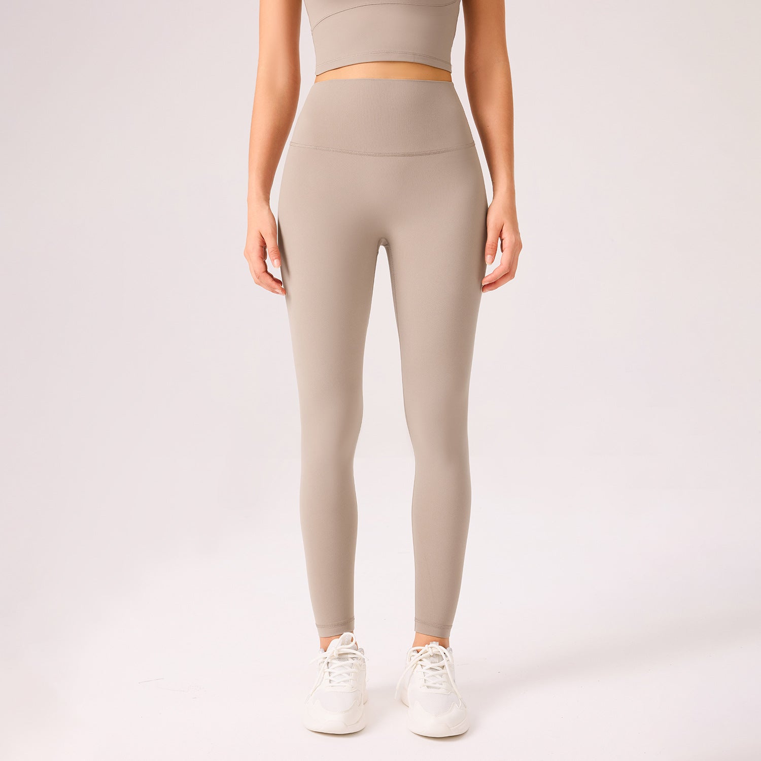 New double 6 lycra sweatpants, high-waisted hip lift yoga pants, cloud-feeling seamless leggings, high elasticity, leg length yoga